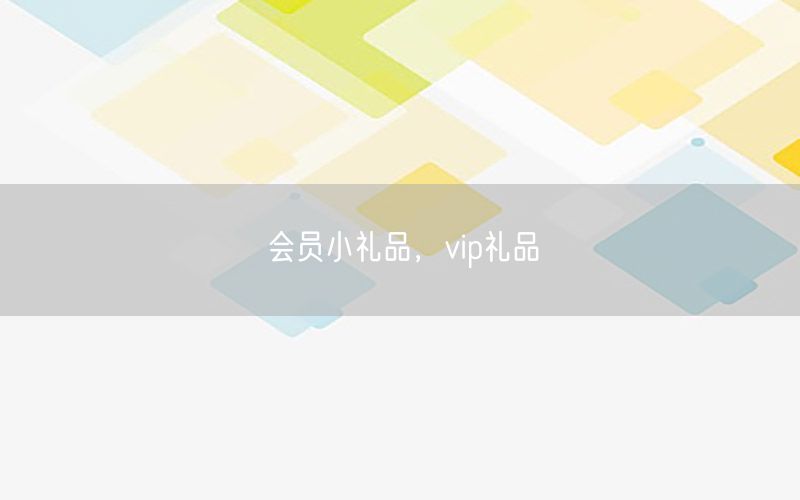 会员小礼品，vip礼品