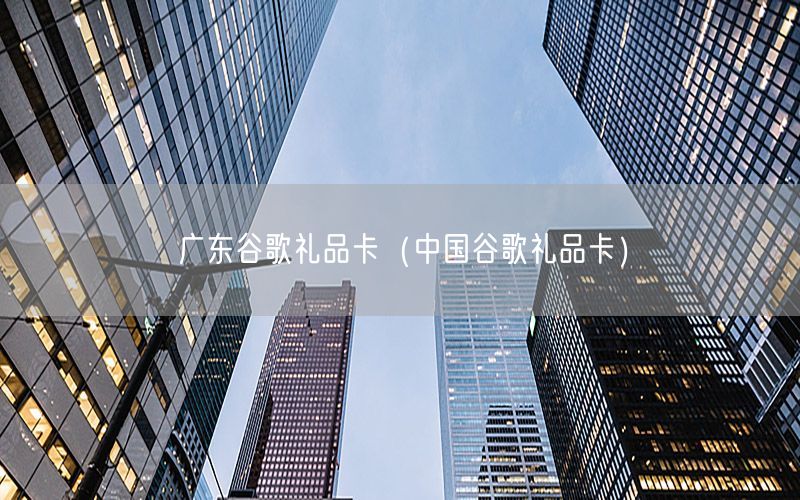 广东谷歌礼品卡（中国谷歌礼品卡）